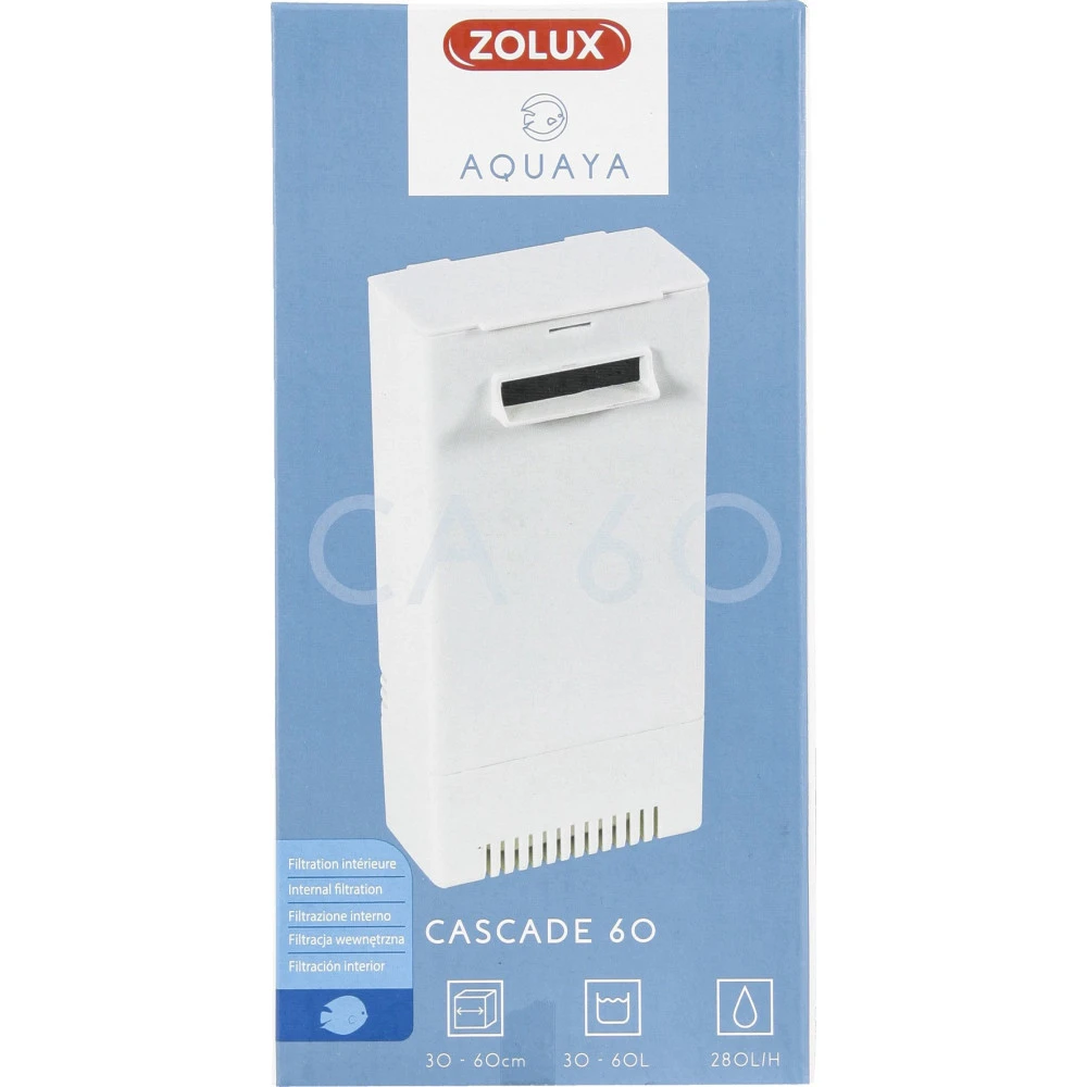 Zolux Filtration Intérieure Cascade 60 , 280l/h Pour Aquarium De 30 à 60l Max Couleur Blanc 1 Zolux Filtration Intérieure Cascade 60 , 280l/h Pour Aquarium De 30 à 60l Max Couleur Blanc