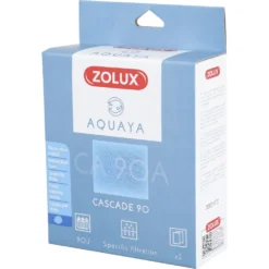 Zolux Filtre Pour Pompe Cascade 90, Filtre CA 90 A Mousse Bleue Medium X2. Pour Aquarium.