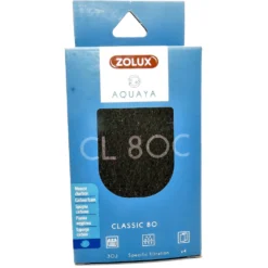 Zolux Filtre Pour Pompe Classic 80, Filtre CL80 C Mousse Charbon X 4 Pour Aquarium.