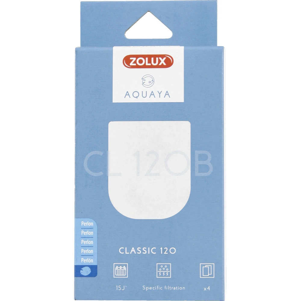 Zolux Filtre Perlon CL 120 B X 4, Pour Pompe Classic 120, Pour Aquarium. 2 Zolux Filtre Perlon CL 120 B X 4, Pour Pompe Classic 120, Pour Aquarium. – Image 2