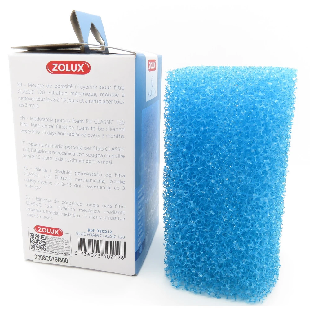 Zolux Mousse Bleue Medium CL 120 A Pour Pompe Classic 120 Pour Aquarium 4 Zolux Mousse Bleue Medium CL 120 A Pour Pompe Classic 120 Pour Aquarium – Image 4
