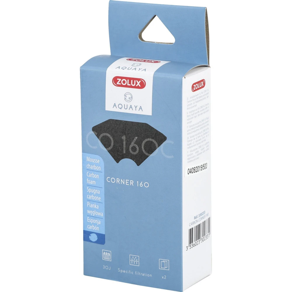 Zolux Filtre Pour Pompe Corner 160, Filtre CO 160 C Mousse Charbon X 2. Pour Aquarium. 1 Zolux Filtre Pour Pompe Corner 160, Filtre CO 160 C Mousse Charbon X 2. Pour Aquarium.