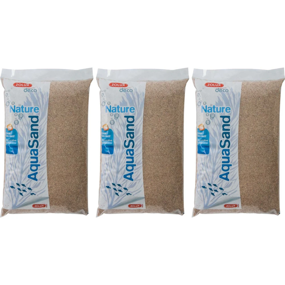 Zolux Sol Décoratif Aquasand Naturel Rivière 5kg (lot De 3) 1 Zolux Sol Décoratif Aquasand Naturel Rivière 5kg (lot De 3)