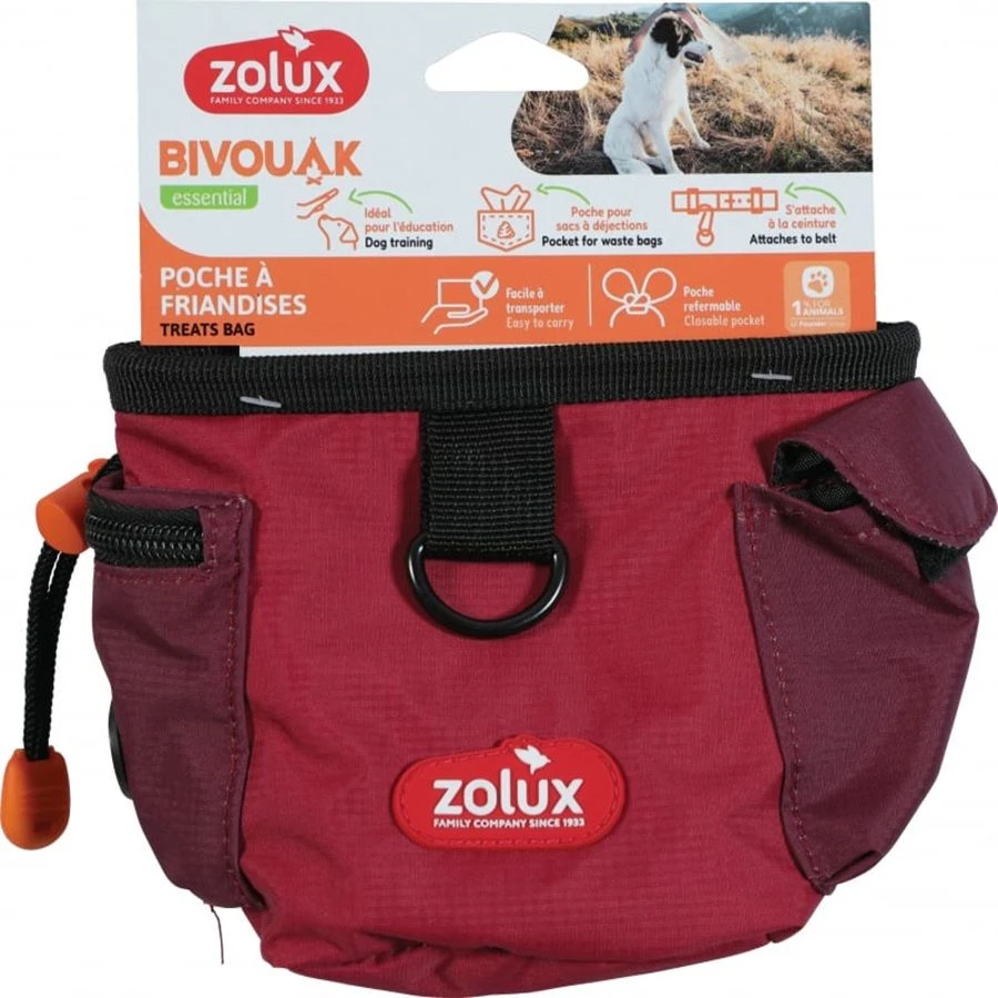 Zolux Poche à Friandises Pour Chien Rouge 1 Zolux Poche à Friandises Pour Chien Rouge