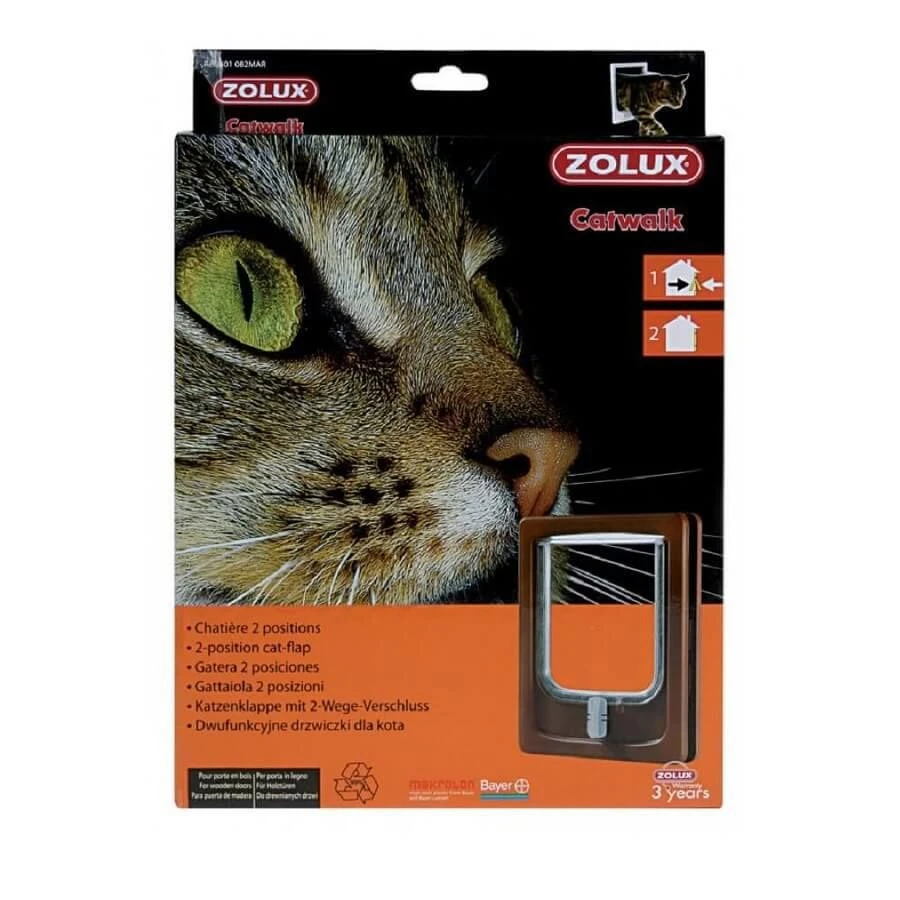Zolux Catwalk Chatière 2 Positions Marron 1 Zolux Catwalk Chatière 2 Positions Marron