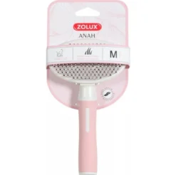 Zolux Anah Brosse Slicker Doux Rétractable Rose Chat