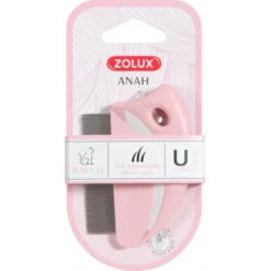 Zolux Anah Peigne à Puce Rond Rose Pour Chat