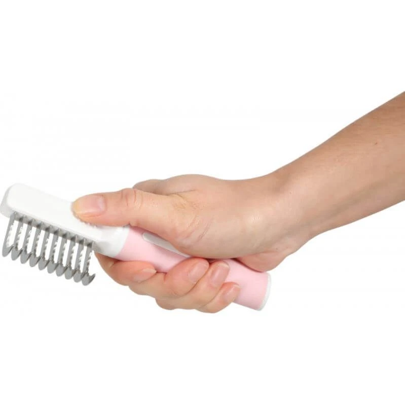 Zolux Anah Démêloir 10 Lames Rose Chat 2 Zolux Anah Démêloir 10 Lames Rose Chat – Image 2