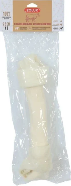 Zolux Os Noué Blanc Pour Chien 25 Cm